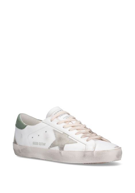 Sneakers Superstar in bianco e verde salvia Golden Goose - uomo GOLDEN GOOSE | GMF00102F00689911726